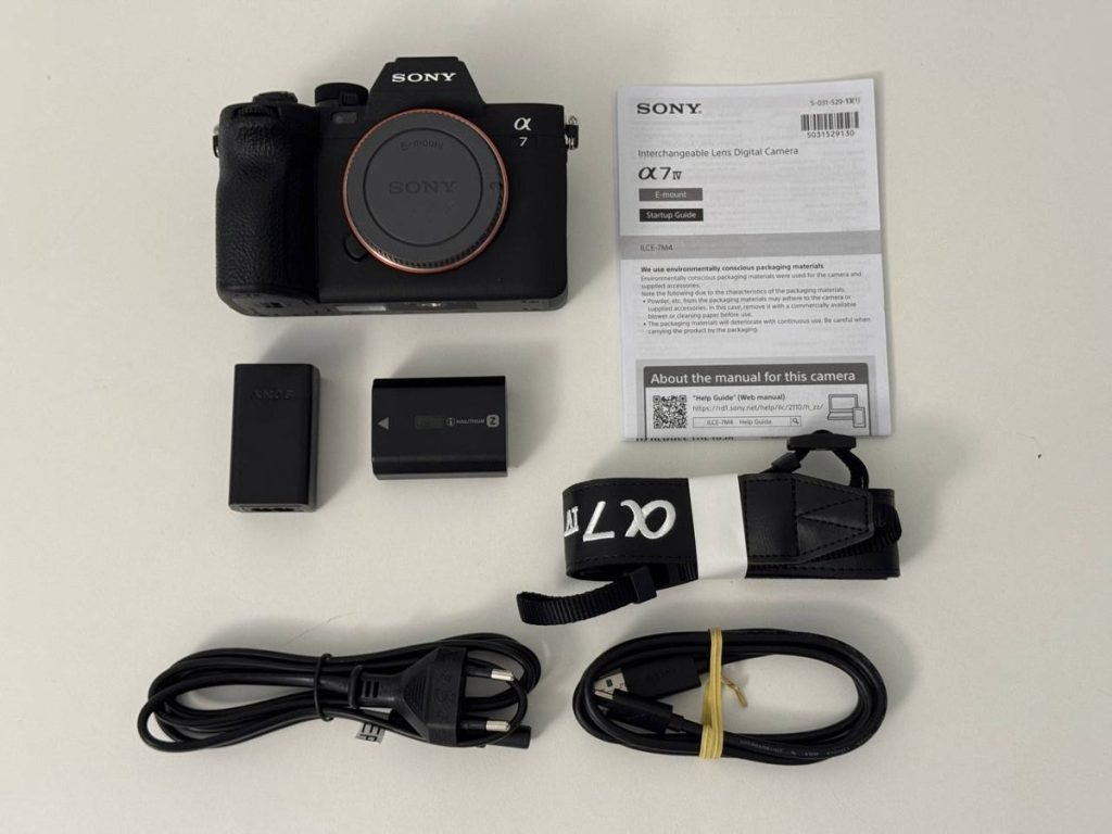 Комплектация Sony A7 IV — что входит в коробку